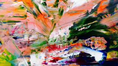 Renkli soyut arka plan duvar kağıdı. Modern motif görsel sanat. Yağlı boya karışımı. Moda el boyama bezi. Duvar dekorasyonu ve duvar resimleri fikri. 3 Boyutlu Doku.