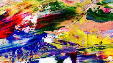 Renkli soyut arka plan duvar kağıdı. Modern motif görsel sanat. Yağlı boya karışımı. Moda el boyama bezi. Duvar dekorasyonu ve duvar resimleri fikri. 3 Boyutlu Doku.