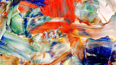 Renkli soyut arka plan duvar kağıdı. Modern motif görsel sanat. Yağlı boya karışımı. Moda el boyama bezi. Duvar dekorasyonu ve duvar resimleri fikri. 3 Boyutlu Doku.