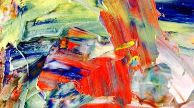 Renkli soyut arka plan duvar kağıdı. Modern motif görsel sanat. Yağlı boya karışımı. Moda el boyama bezi. Duvar dekorasyonu ve duvar resimleri fikri. 3 Boyutlu Doku.