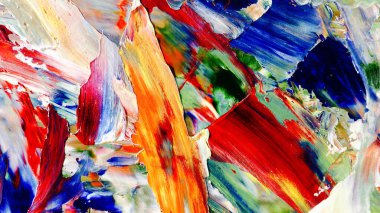Renkli soyut arka plan duvar kağıdı. Modern motif görsel sanat. Yağlı boya karışımı. Moda el boyama bezi. Duvar dekorasyonu ve duvar resimleri fikri. 3 Boyutlu Doku.