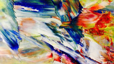 Renkli soyut arka plan duvar kağıdı. Modern motif görsel sanat. Yağlı boya karışımı. Moda el boyama bezi. Duvar dekorasyonu ve duvar resimleri fikri. 3 Boyutlu Doku.