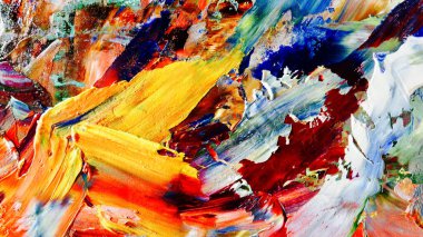 Renkli soyut arka plan duvar kağıdı. Modern motif görsel sanat. Yağlı boya karışımı. Moda el boyama bezi. Duvar dekorasyonu ve duvar resimleri fikri. 3 Boyutlu Doku.