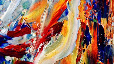 Renkli soyut arka plan duvar kağıdı. Modern motif görsel sanat. Yağlı boya karışımı. Moda el boyama bezi. Duvar dekorasyonu ve duvar resimleri fikri. 3 Boyutlu Doku.