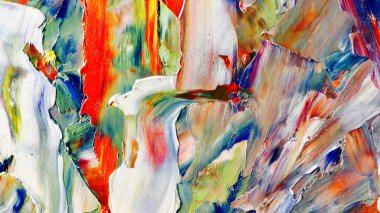 Renkli soyut arka plan duvar kağıdı. Modern motif görsel sanat. Yağlı boya karışımı. Moda el boyama bezi. Duvar dekorasyonu ve duvar resimleri fikri. 3 Boyutlu Doku.