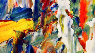 Renkli soyut arka plan duvar kağıdı. Modern motif görsel sanat. Yağlı boya karışımı. Moda el boyama bezi. Duvar dekorasyonu ve duvar resimleri fikri. 3 Boyutlu Doku.