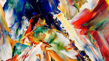 Renkli soyut arka plan duvar kağıdı. Modern motif görsel sanat. Yağlı boya karışımı. Moda el boyama bezi. Duvar dekorasyonu ve duvar resimleri fikri. 3 Boyutlu Doku.