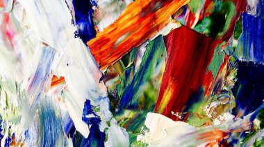 Renkli soyut arka plan duvar kağıdı. Modern motif görsel sanat. Yağlı boya karışımı. Moda el boyama bezi. Duvar dekorasyonu ve duvar resimleri fikri. 3 Boyutlu Doku.