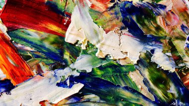 Renkli soyut arka plan duvar kağıdı. Modern motif görsel sanat. Yağlı boya karışımı. Moda el boyama bezi. Duvar dekorasyonu ve duvar resimleri fikri. 3 Boyutlu Doku.