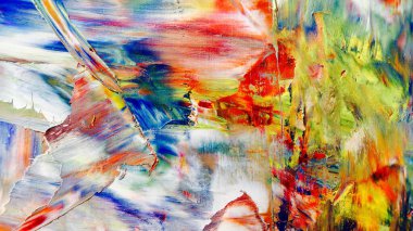 Renkli soyut arka plan duvar kağıdı. Modern motif görsel sanat. Yağlı boya karışımı. Moda el boyama bezi. Duvar dekorasyonu ve duvar resimleri fikri. 3 Boyutlu Doku.