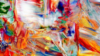 Renkli soyut arka plan duvar kağıdı. Modern motif görsel sanat. Yağlı boya karışımı. Moda el boyama bezi. Duvar dekorasyonu ve duvar resimleri fikri. 3 Boyutlu Doku.