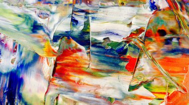 Renkli soyut arka plan duvar kağıdı. Modern motif görsel sanat. Yağlı boya karışımı. Moda el boyama bezi. Duvar dekorasyonu ve duvar resimleri fikri. 3 Boyutlu Doku.