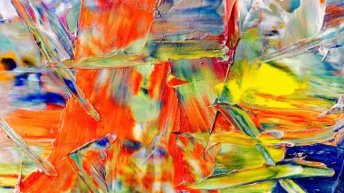 Renkli soyut arka plan duvar kağıdı. Modern motif görsel sanat. Yağlı boya karışımı. Moda el boyama bezi. Duvar dekorasyonu ve duvar resimleri fikri. 3 Boyutlu Doku.