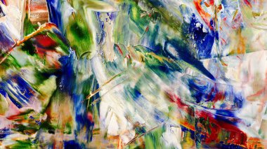 Renkli soyut arka plan duvar kağıdı. Modern motif görsel sanat. Yağlı boya karışımı. Moda el boyama bezi. Duvar dekorasyonu ve duvar resimleri fikri. 3 Boyutlu Doku.