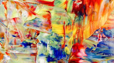 Renkli soyut arka plan duvar kağıdı. Modern motif görsel sanat. Yağlı boya karışımı. Moda el boyama bezi. Duvar dekorasyonu ve duvar resimleri fikri. 3 Boyutlu Doku