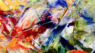 Renkli soyut arka plan duvar kağıdı. Modern motif görsel sanat. Yağlı boya karışımı. Moda el boyama bezi. Duvar dekorasyonu ve duvar resimleri fikri. 3 Boyutlu Doku