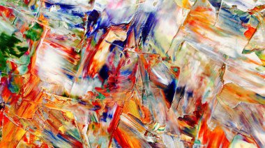 Renkli soyut arka plan duvar kağıdı. Modern motif görsel sanat. Yağlı boya karışımı. Moda el boyama bezi. Duvar dekorasyonu ve duvar resimleri fikri. 3 Boyutlu Doku