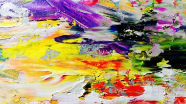 Renkli soyut arka plan duvar kağıdı. Modern motif görsel sanat. Yağlı boya karışımı. Moda el boyama bezi. Duvar dekorasyonu ve duvar resimleri fikri. 3 Boyutlu Doku.