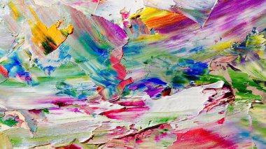 Renkli soyut arka plan duvar kağıdı. Modern motif görsel sanat. Yağlı boya karışımı. Moda el boyama bezi. Duvar dekorasyonu ve duvar resimleri fikri. 3 Boyutlu Doku