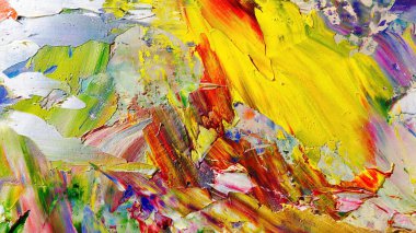 Renkli soyut arka plan duvar kağıdı. Modern motif görsel sanat. Yağlı boya karışımı. Moda el boyama bezi. Duvar dekorasyonu ve duvar resimleri fikri. 3 Boyutlu Doku