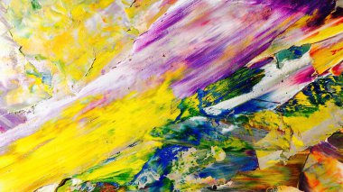 Renkli soyut arka plan duvar kağıdı. Modern motif görsel sanat. Yağlı boya karışımı. Moda el boyama bezi. Duvar dekorasyonu ve duvar resimleri fikri. 3 Boyutlu Doku