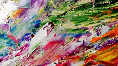 Renkli soyut arka plan duvar kağıdı. Modern motif görsel sanat. Yağlı boya karışımı. Moda el boyama bezi. Duvar dekorasyonu ve duvar resimleri fikri. 3 Boyutlu Doku.