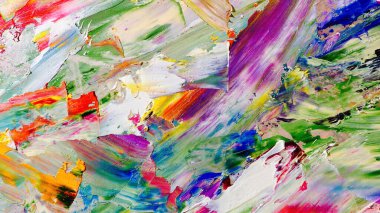 Renkli soyut arka plan duvar kağıdı. Modern motif görsel sanat. Yağlı boya karışımı. Moda el boyama bezi. Duvar dekorasyonu ve duvar resimleri fikri. 3 Boyutlu Doku.