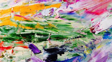 Renkli soyut arka plan duvar kağıdı. Modern motif görsel sanat. Yağlı boya karışımı. Moda el boyama bezi. Duvar dekorasyonu ve duvar resimleri fikri. 3 Boyutlu Doku.