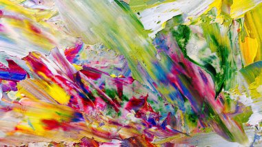 Renkli soyut arka plan duvar kağıdı. Modern motif görsel sanat. Yağlı boya karışımı. Moda el boyama bezi. Duvar dekorasyonu ve duvar resimleri fikri. 3 Boyutlu Doku.
