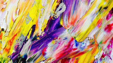 Renkli soyut arka plan duvar kağıdı. Modern motif görsel sanat. Yağlı boya karışımı. Moda el boyama bezi. Duvar dekorasyonu ve duvar resimleri fikri. 3 Boyutlu Doku.