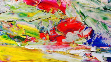 Renkli soyut arka plan duvar kağıdı. Modern motif görsel sanat. Yağlı boya karışımı. Moda el boyama bezi. Duvar dekorasyonu ve duvar resimleri fikri. 3 Boyutlu Doku.