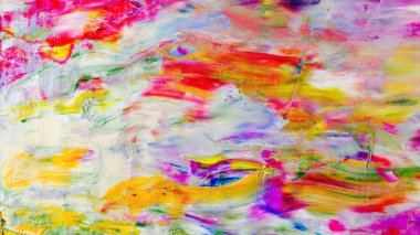 Renkli soyut arka plan duvar kağıdı. Modern motif görsel sanat. Yağlı boya karışımı. Moda el boyama bezi. Duvar dekorasyonu ve duvar resimleri fikri. 3 Boyutlu Doku.