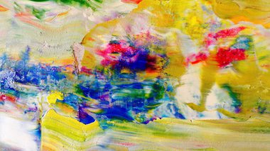 Renkli soyut arka plan duvar kağıdı. Modern motif görsel sanat. Yağlı boya karışımı. Moda el boyama bezi. Duvar dekorasyonu ve duvar resimleri fikri. 3 Boyutlu Doku