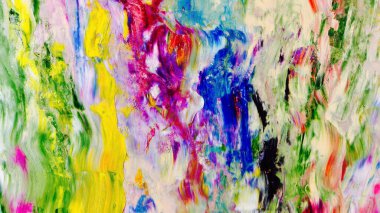 Renkli soyut arka plan duvar kağıdı. Modern motif görsel sanat. Yağlı boya karışımı. Moda el boyama bezi. Duvar dekorasyonu ve duvar resimleri fikri. 3 Boyutlu Doku