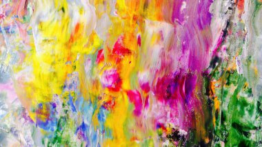 Renkli soyut arka plan duvar kağıdı. Modern motif görsel sanat. Yağlı boya karışımı. Moda el boyama bezi. Duvar dekorasyonu ve duvar resimleri fikri. 3 Boyutlu Doku