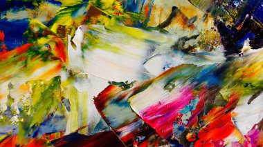 Renkli soyut arka plan duvar kağıdı. Modern motif görsel sanat. Yağlı boya karışımı. Moda el boyama bezi. Duvar dekorasyonu ve duvar resimleri fikri. 3 Boyutlu Doku.