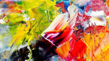 Renkli soyut arka plan duvar kağıdı. Modern motif görsel sanat. Yağlı boya karışımı. Moda el boyama bezi. Duvar dekorasyonu ve duvar resimleri fikri. 3 Boyutlu Doku.