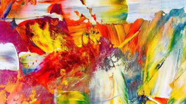 Renkli soyut arka plan duvar kağıdı. Modern motif görsel sanat. Yağlı boya karışımı. Moda el boyama bezi. Duvar dekorasyonu ve duvar resimleri fikri. 3 Boyutlu Doku.