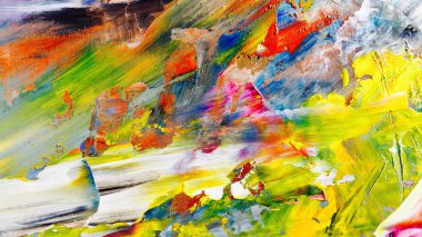 Renkli soyut arka plan duvar kağıdı. Modern motif görsel sanat. Yağlı boya karışımı. Moda el boyama bezi. Duvar dekorasyonu ve duvar resimleri fikri. 3 Boyutlu Doku.