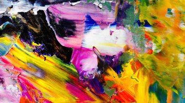 Renkli soyut arka plan duvar kağıdı. Modern motif görsel sanat. Yağlı boya karışımı. Moda el boyama bezi. Duvar dekorasyonu ve duvar resimleri fikri. 3 Boyutlu Doku