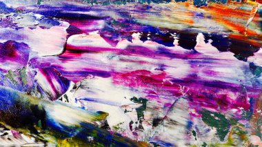 Renkli soyut arka plan duvar kağıdı. Modern motif görsel sanat. Yağlı boya karışımı. Moda el boyama bezi. Duvar dekorasyonu ve duvar resimleri fikri. 3 Boyutlu Doku