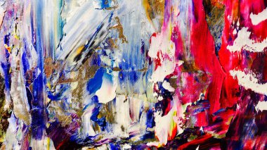 Renkli soyut arka plan duvar kağıdı. Modern motif görsel sanat. Yağlı boya karışımı. Moda el boyama bezi. Duvar dekorasyonu ve duvar resimleri fikri. 3 Boyutlu Doku