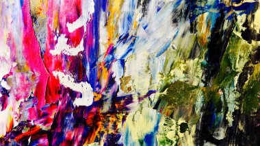 Renkli soyut arka plan duvar kağıdı. Modern motif görsel sanat. Yağlı boya karışımı. Moda el boyama bezi. Duvar dekorasyonu ve duvar resimleri fikri. 3 Boyutlu Doku