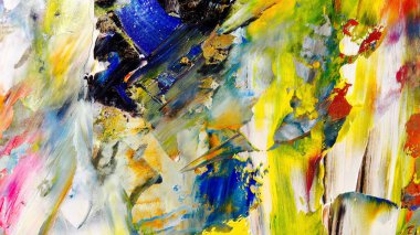 Renkli soyut arka plan duvar kağıdı. Modern motif görsel sanat. Yağlı boya karışımı. Moda el boyama bezi. Duvar dekorasyonu ve duvar resimleri fikri. 3 Boyutlu Doku