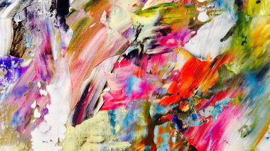 Renkli soyut arka plan duvar kağıdı. Modern motif görsel sanat. Yağlı boya karışımı. Moda el boyama bezi. Duvar dekorasyonu ve duvar resimleri fikri. 3 Boyutlu Doku