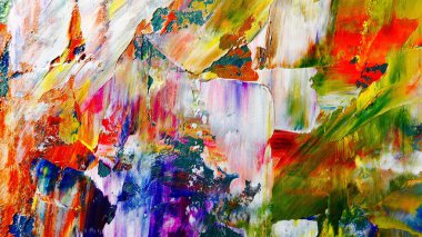 Renkli soyut arka plan duvar kağıdı. Modern motif görsel sanat. Yağlı boya karışımı. Moda el boyama bezi. Duvar dekorasyonu ve duvar resimleri fikri. 3 Boyutlu Doku.