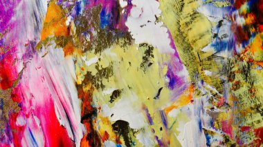 Renkli soyut arka plan duvar kağıdı. Modern motif görsel sanat. Yağlı boya karışımı. Moda el boyama bezi. Duvar dekorasyonu ve duvar resimleri fikri. 3 Boyutlu Doku.