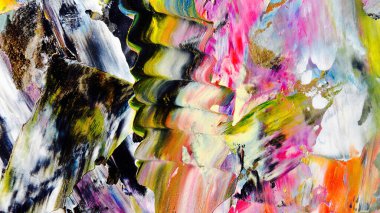 Renkli soyut arka plan duvar kağıdı. Modern motif görsel sanat. Yağlı boya karışımı. Moda el boyama bezi. Duvar dekorasyonu ve duvar resimleri fikri. 3 Boyutlu Doku.