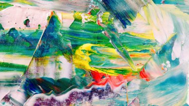 Renkli soyut arka plan duvar kağıdı. Modern motif görsel sanat. Yağlı boya karışımı. Moda el boyama bezi. Duvar dekorasyonu ve duvar resimleri fikri. 3 Boyutlu Doku.