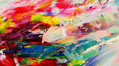 Renkli soyut arka plan duvar kağıdı. Modern motif görsel sanat. Yağlı boya karışımı. Moda el boyama bezi. Duvar dekorasyonu ve duvar resimleri fikri. 3 Boyutlu Doku.